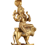 Pure Brass Pratyangira Devi Bhadrakali Statue - 19" Antique Tone | Fierce Divinity | Intricately Crafted | Powerful Protection | Narasimhi Simhamukhi Atharvana